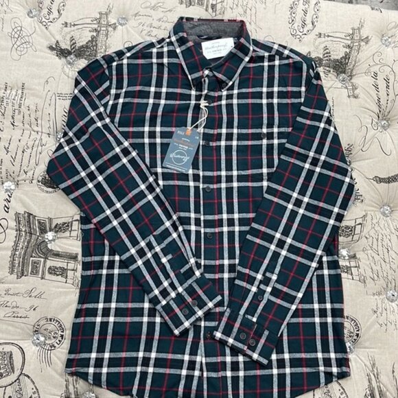 Weatherproof Plaid Print Regular Fit Flannel Shirt - Picture 3 of 8